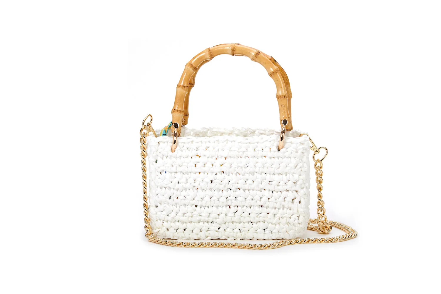 White Meteora Mini Tote Bag
