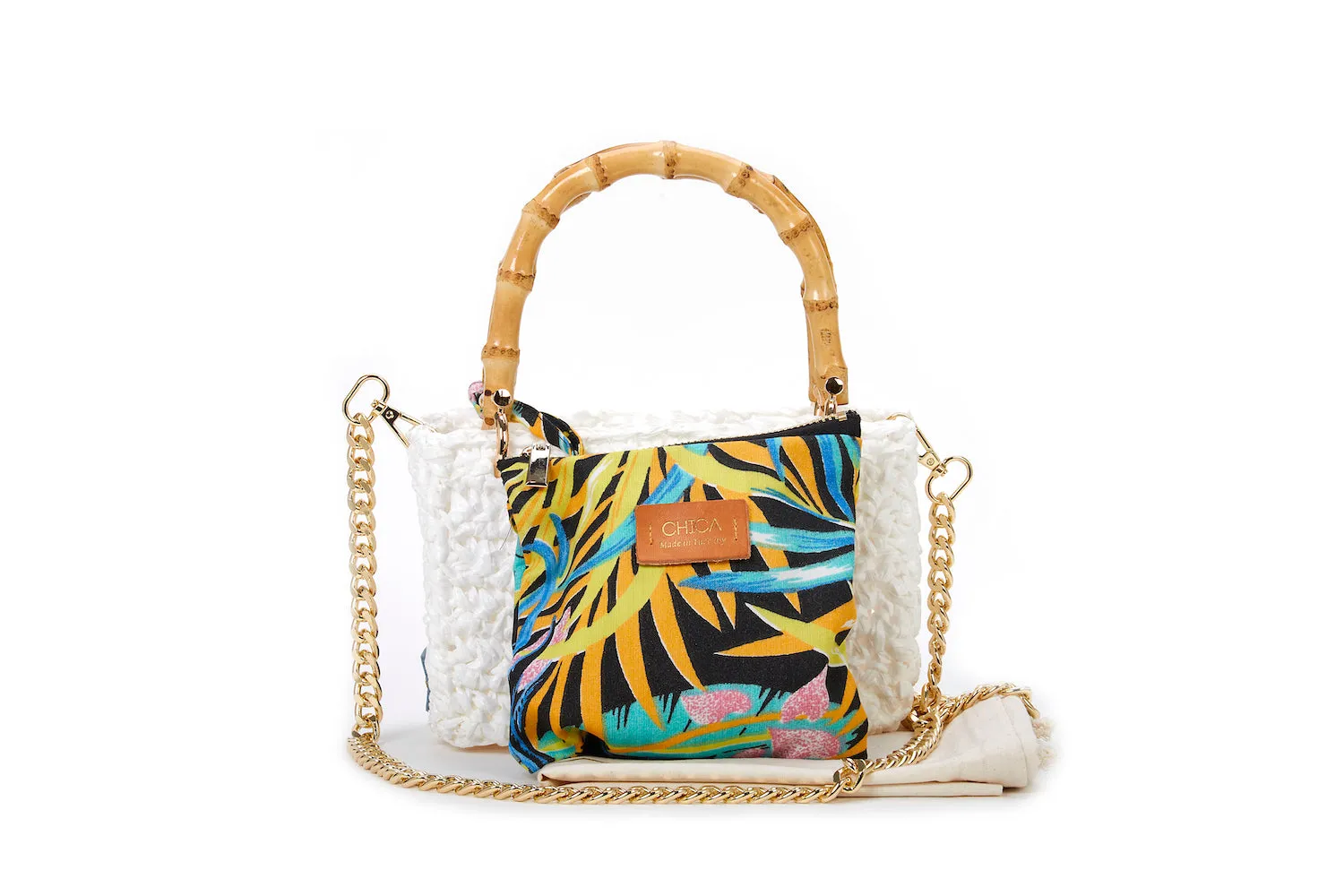 White Meteora Mini Tote Bag