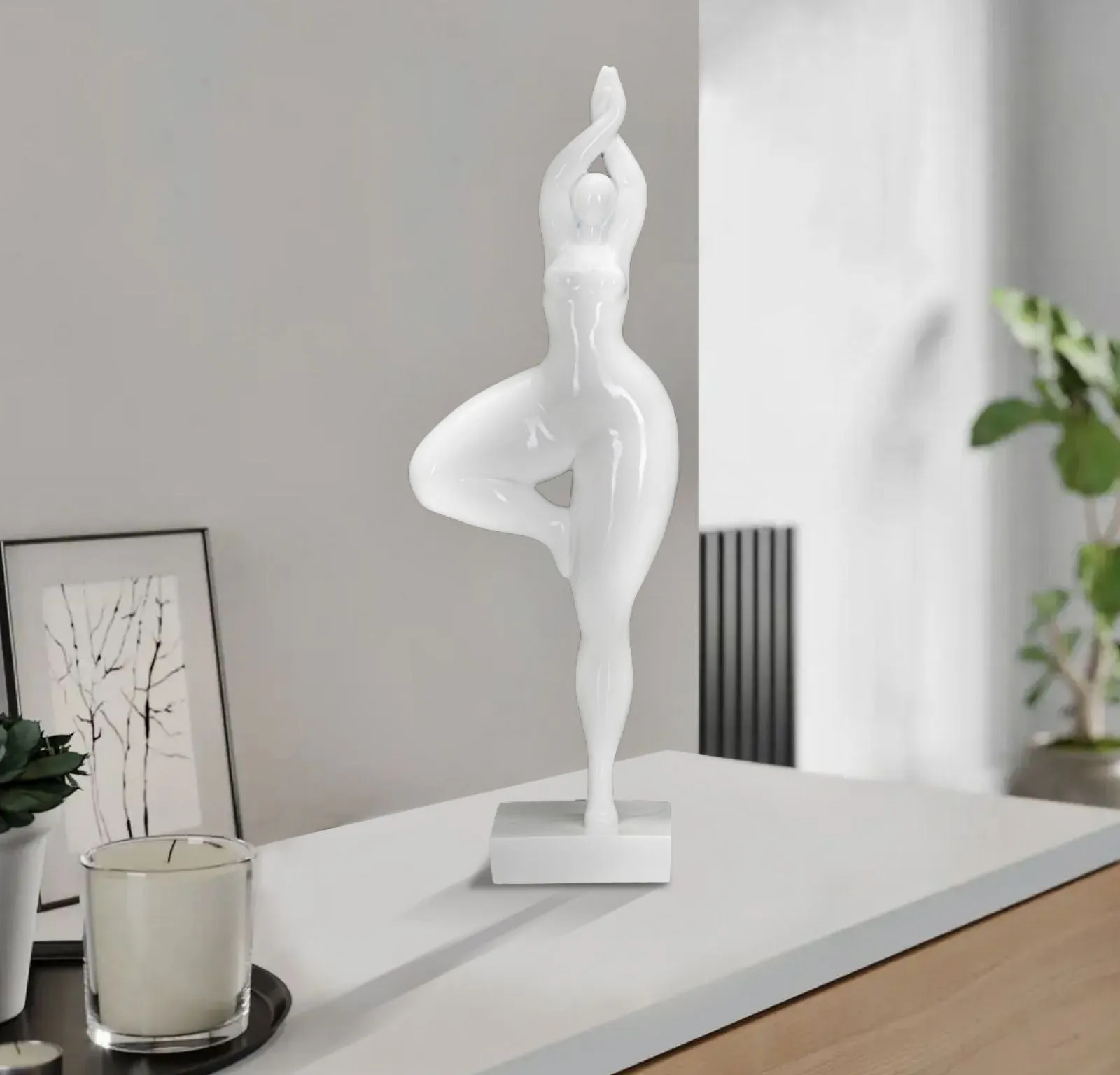 White Plus Size Women Statue (Modern Decoration)