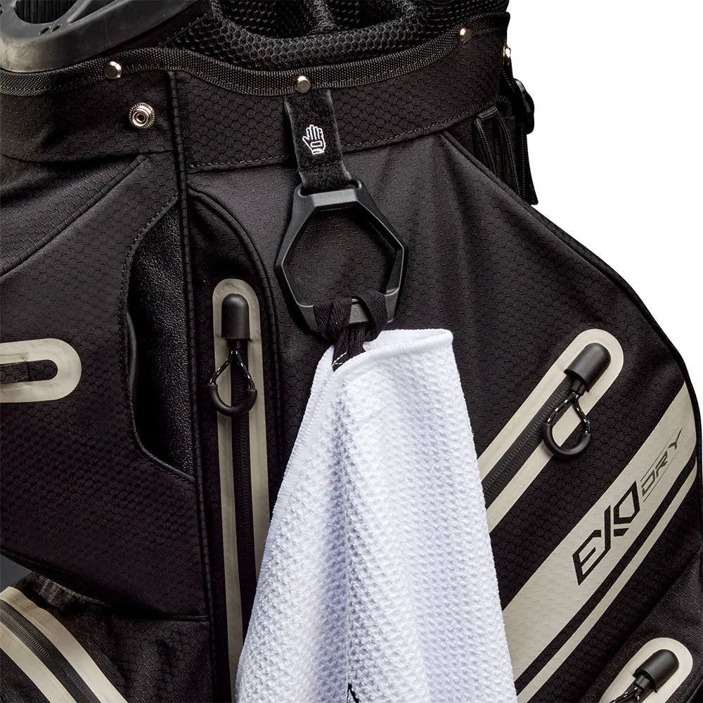 Wilson Exo Dry Waterproof Cart Bag - Black/Black/Silver