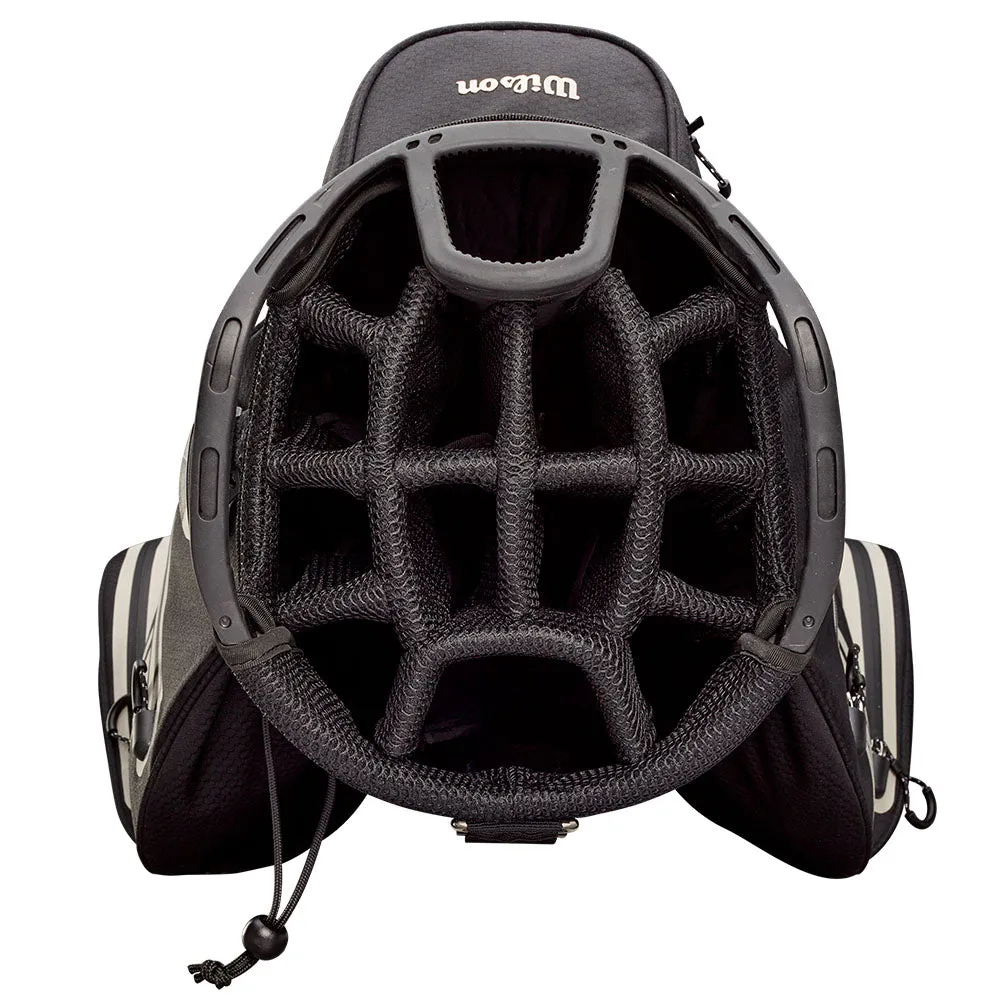 Wilson Exo Dry Waterproof Cart Bag - Black/Black/Silver