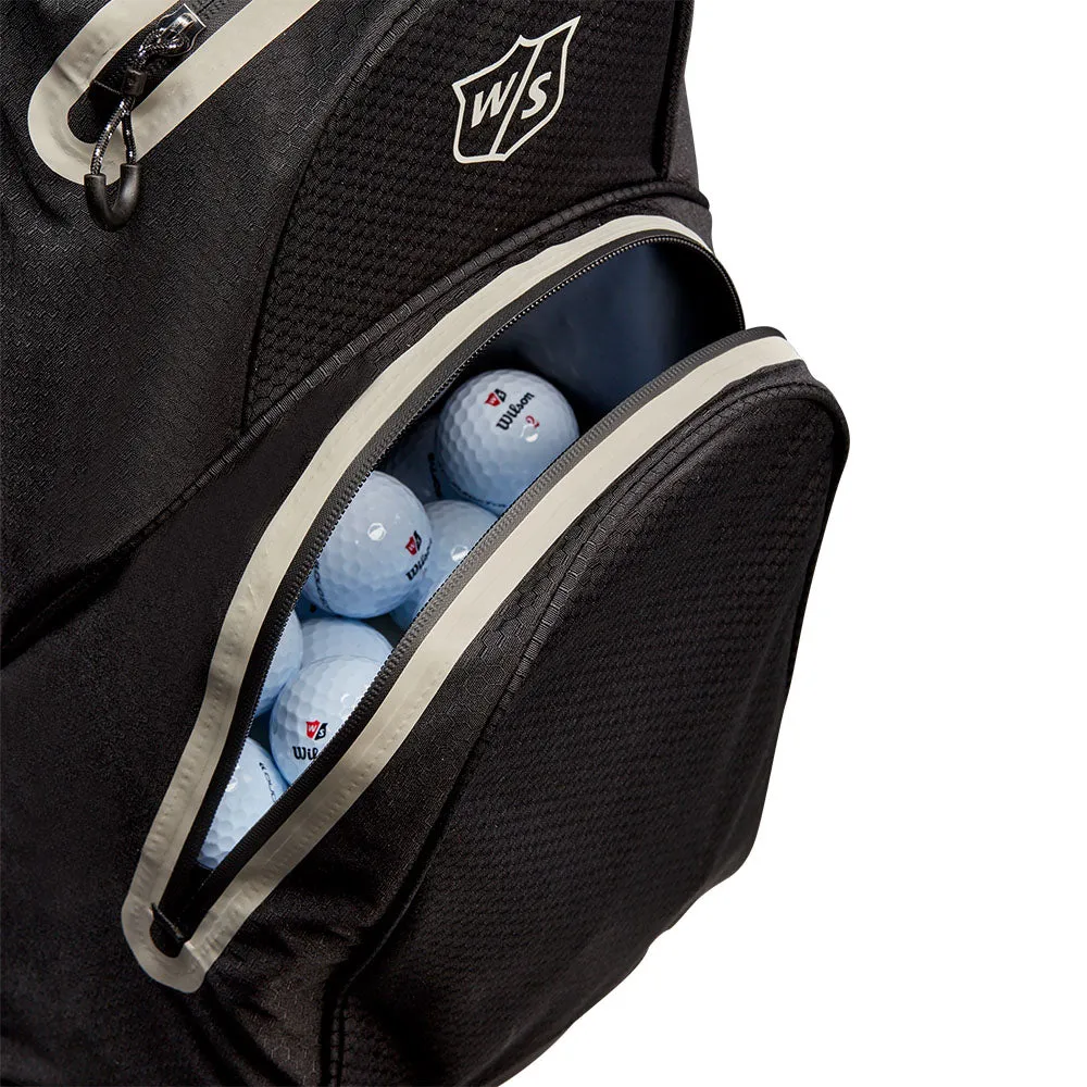 Wilson Exo Dry Waterproof Cart Bag - Black/Black/Silver