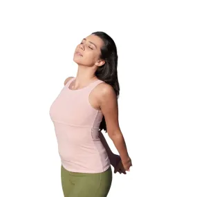 Wisdom Sleeveless Yoga Top - Light Pink