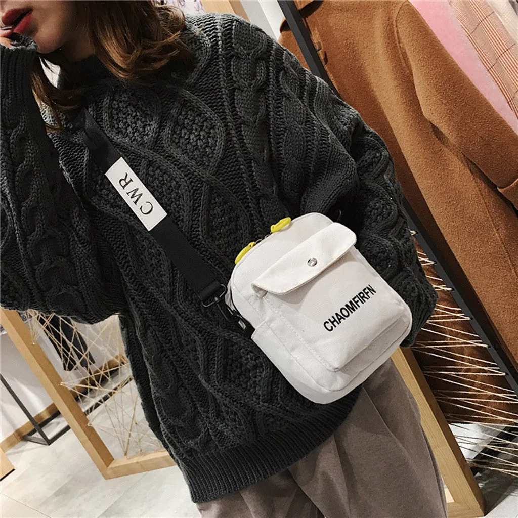 Women Shoulder Bag Fashion Pure Color Casual Tote Outdoor Bag