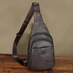 Women's Crossbody Chest Bag Leather Sling Bags For Women