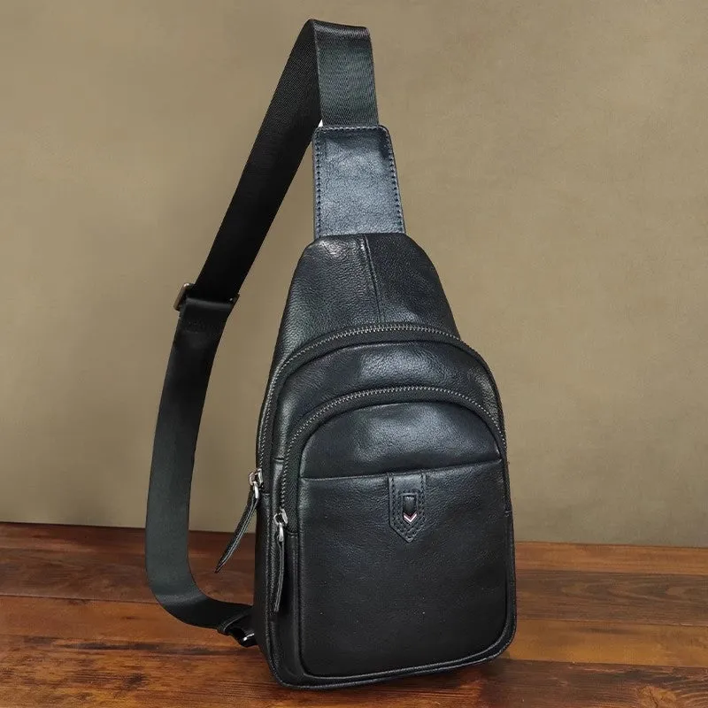 Women's Crossbody Chest Bag Leather Sling Bags For Women