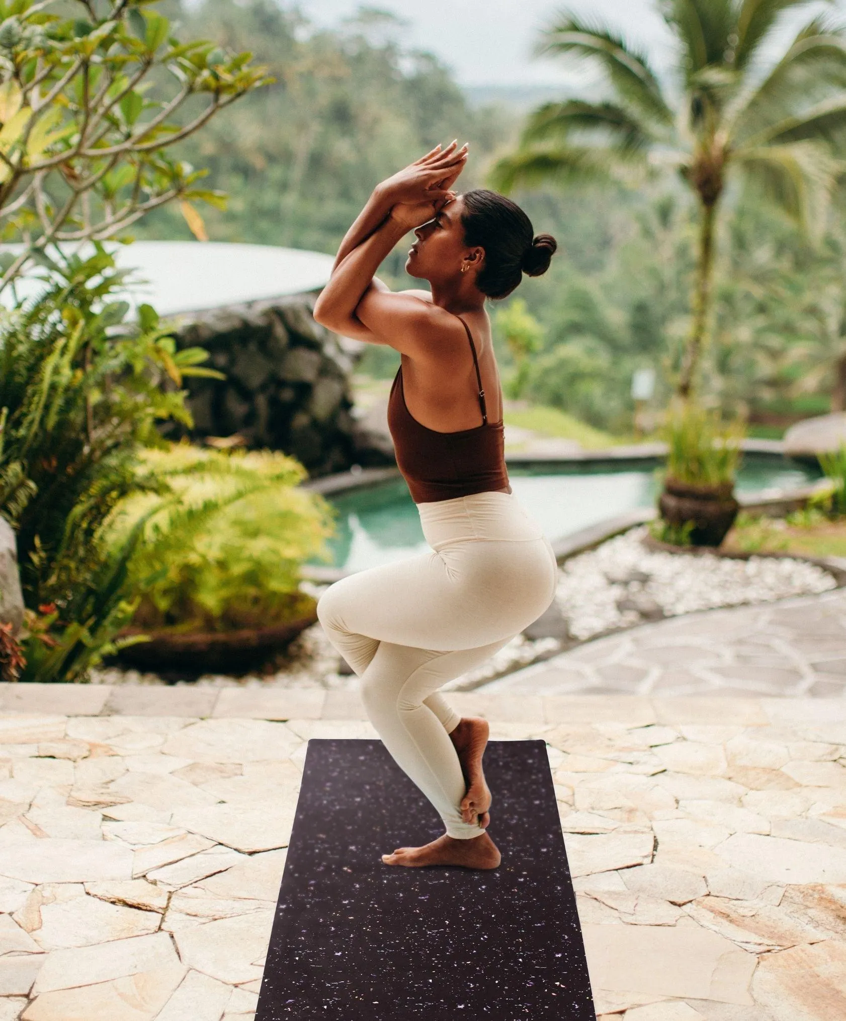 YDL Combo Yoga Mat - 2-in-1 (Mat   Towel) - Best For Hot Practices