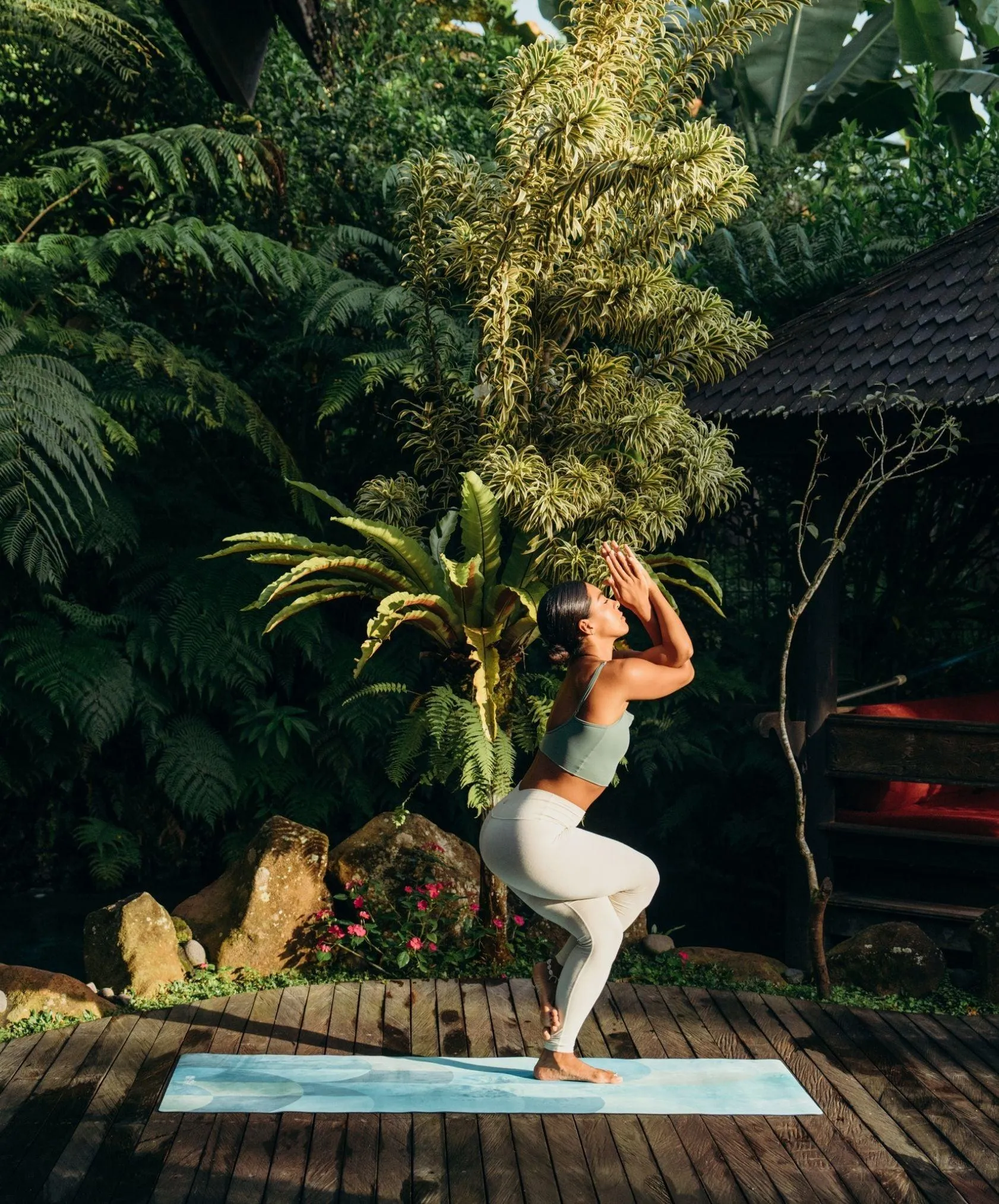 YDL Combo Yoga Mat - 2-in-1 (Mat   Towel) - Best For Hot Practices