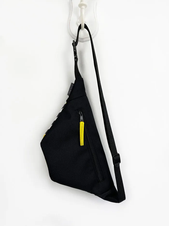Yellow Floral Sling Bag, Women Crossbody Bag, Designer Across Bag, Flower Chest Bag