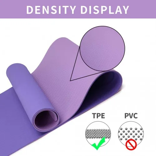 Yoga-1 Kono TPE Non-slip Classic Yoga Mat - Purple And Pink | Eco-friendly & Durable