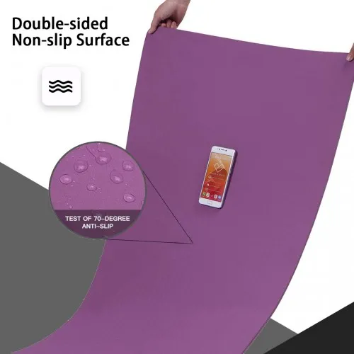 Yoga-1 Kono TPE Non-slip Classic Yoga Mat - Purple And Pink | Eco-friendly & Durable