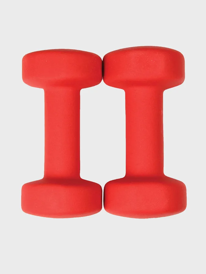 Yoga Mad Pair of 4Kg Neo Dumbbells - Red