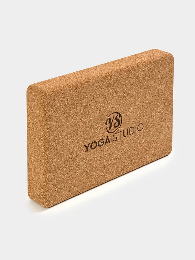 Yoga Studio The Comfortable Cork Flat Yoga Block