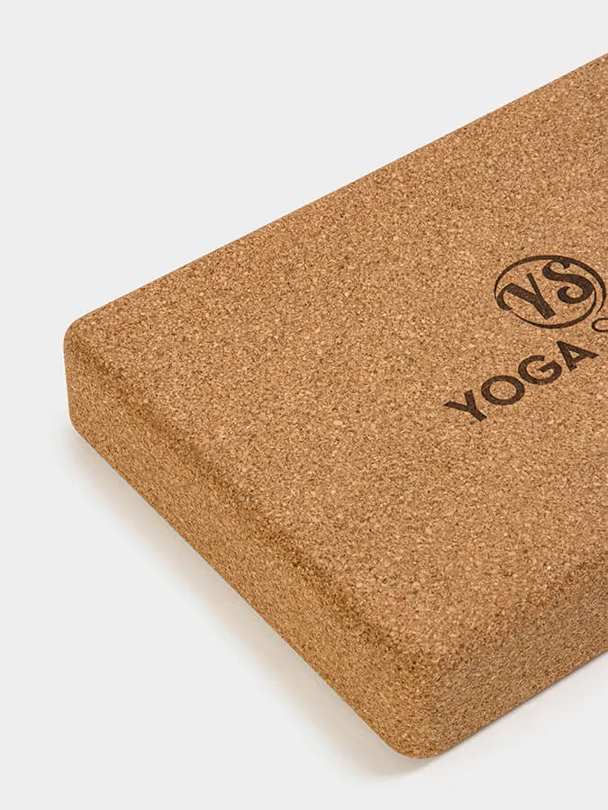 Yoga Studio The Comfortable Cork Flat Yoga Block